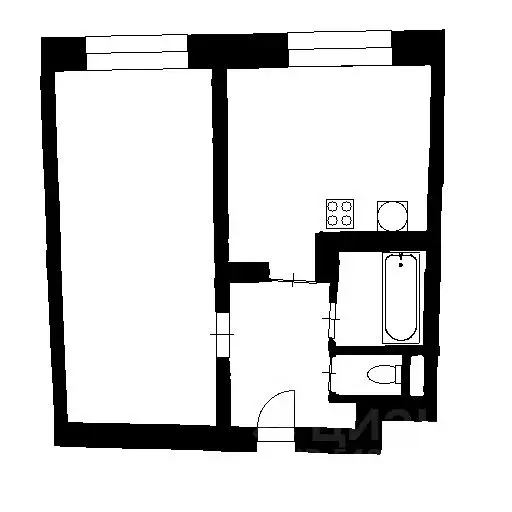 1-к кв. Санкт-Петербург ул. Генерала Хрулева, 6 (42.0 м) - Фото 2