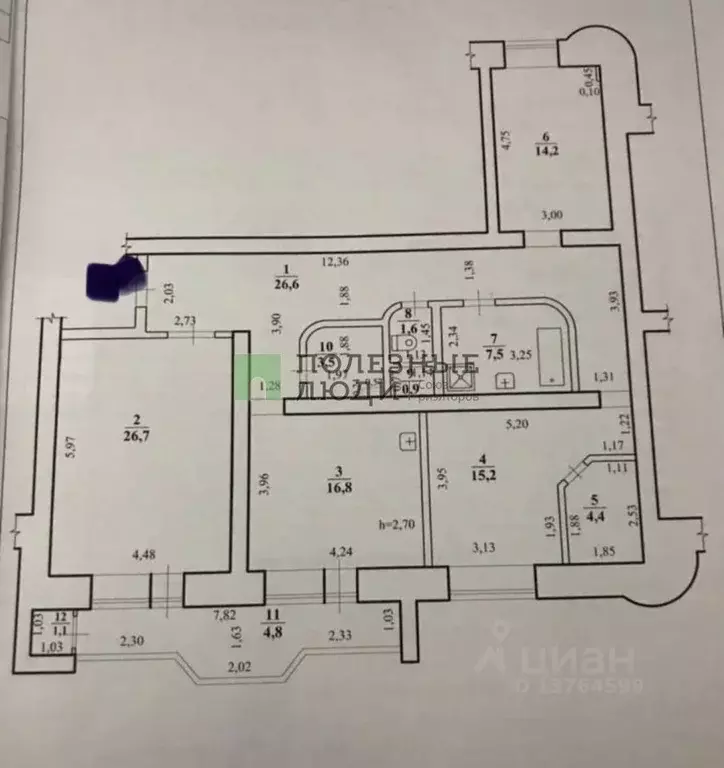 3-к кв. Забайкальский край, Чита Ангарская ул., 19 (123.3 м) - Фото 2