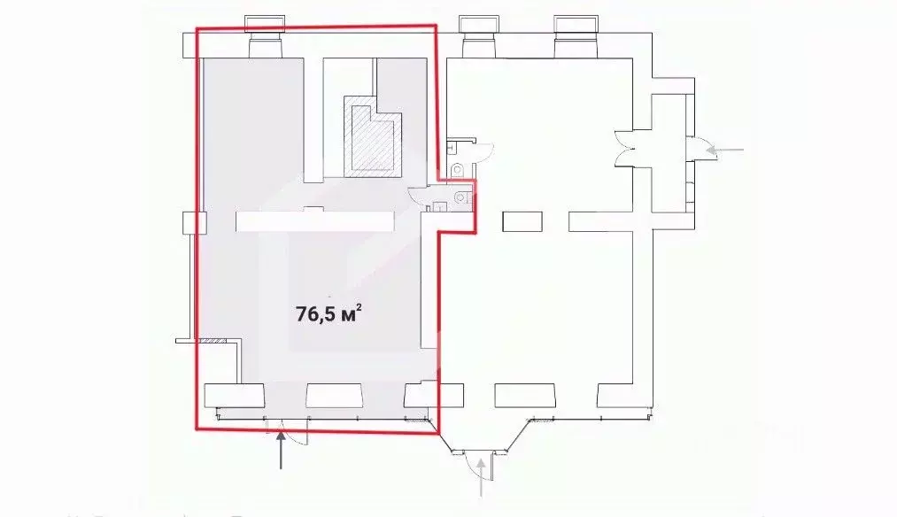 Помещение свободного назначения в Москва Брянская ул., 12 (77 м) - Фото 2