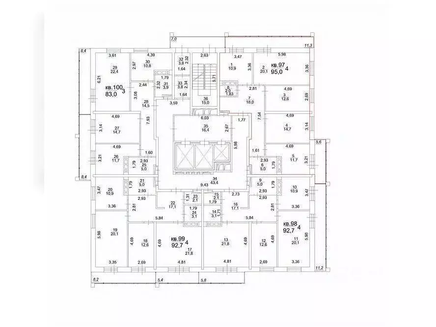 4-к кв. Томская область, Томск тракт Московский, 107 (95.0 м) - Фото 2