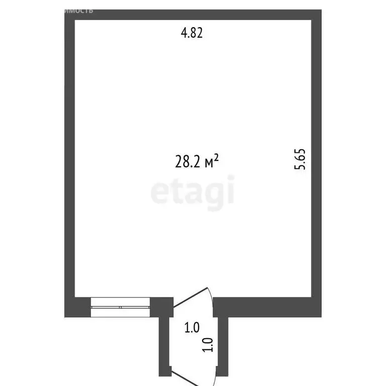 Торговая площадь (28.2 м) - Фото 1