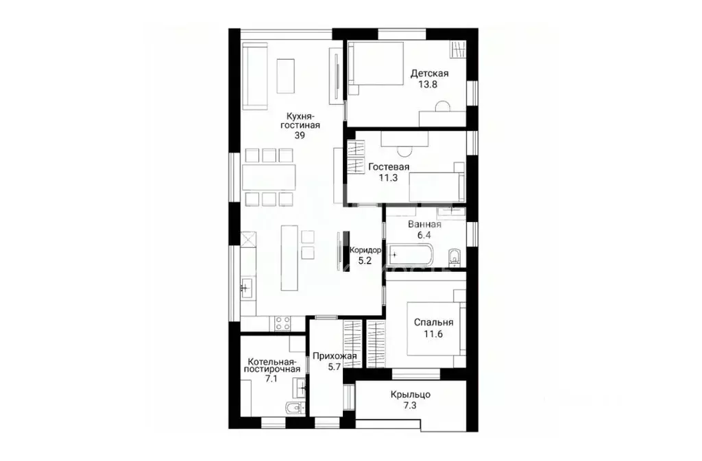 Коттедж в Москва Зеленые Кварталы Акиньшино кп,  (108 м) - Фото 2