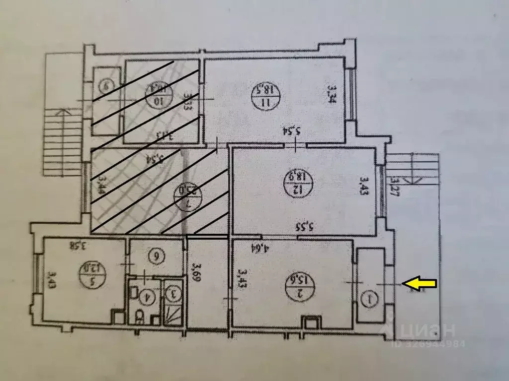 Помещение свободного назначения в Москва ул. Адмирала Лазарева, 58 (90 ... - Фото 1
