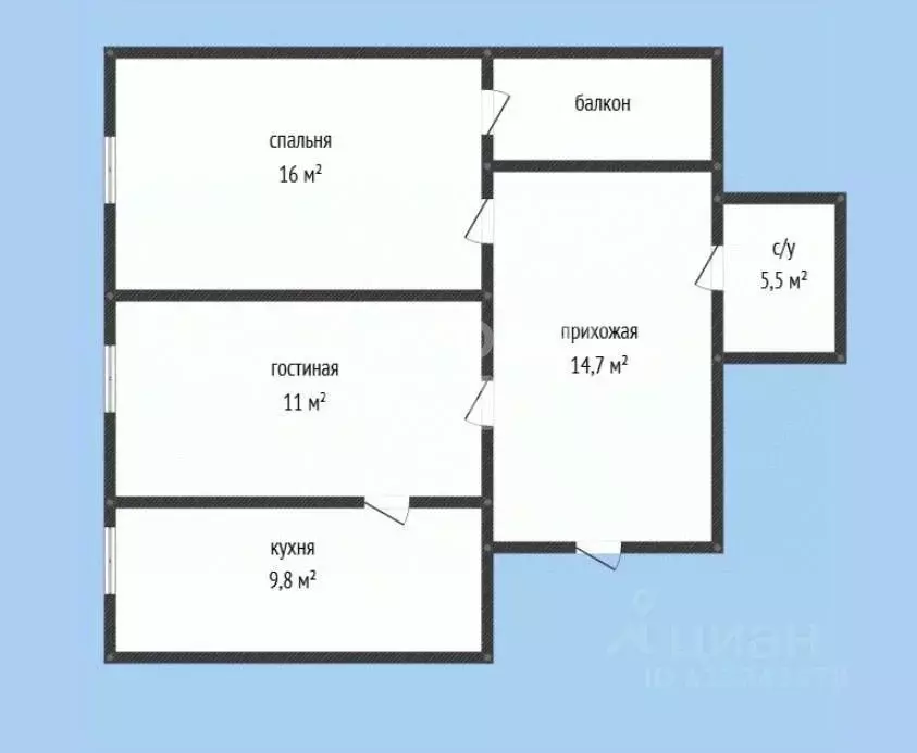 2-к кв. Дагестан, Каспийск ул. Камиля Гасанова, 4А (60.0 м) - Фото 2