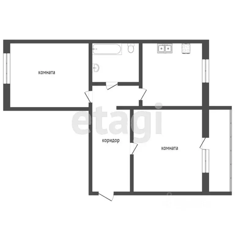 2-к кв. Челябинская область, Челябинск ул. 250-летия Челябинска, 17 ... - Фото 2