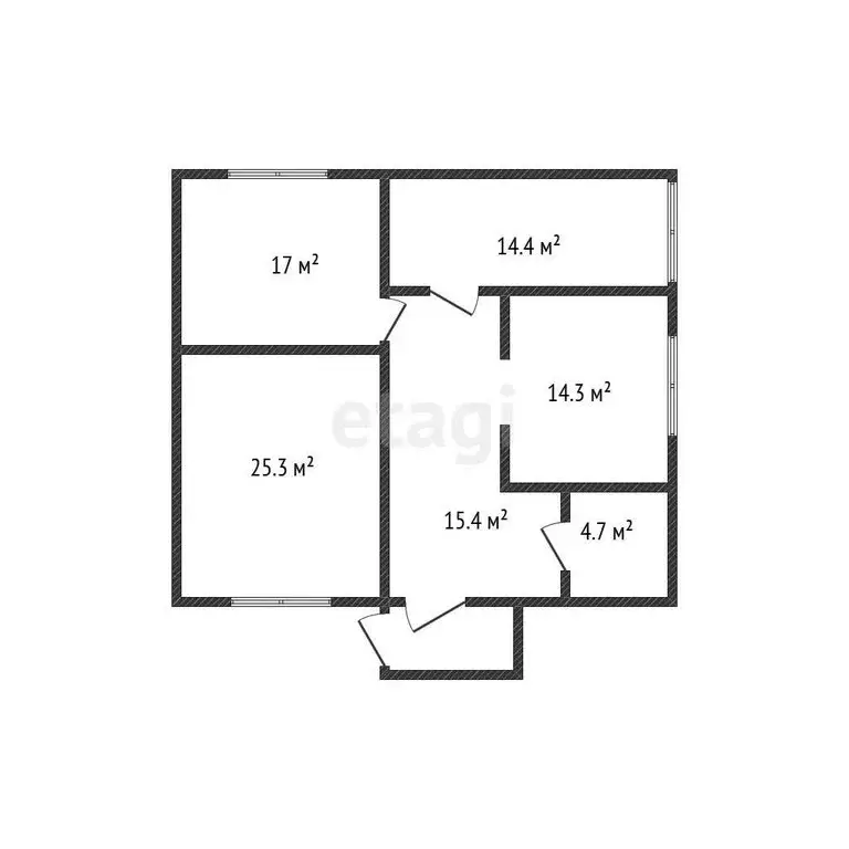 Дом в село Новый Хушет, улица Даниялова (95 м) - Фото 1