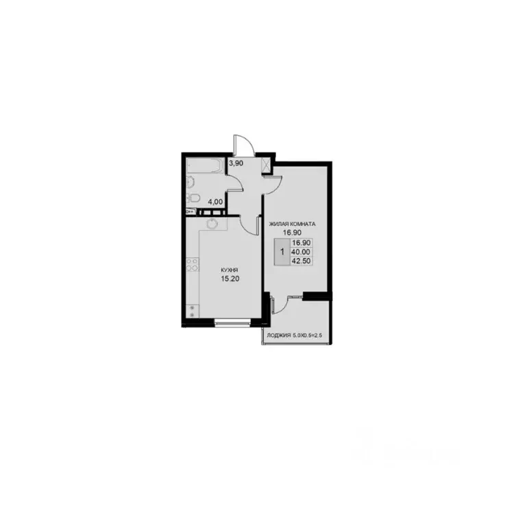 1-к кв. Краснодарский край, Динской район, Южно-Кубанское с/пос, пос. ... - Фото 1