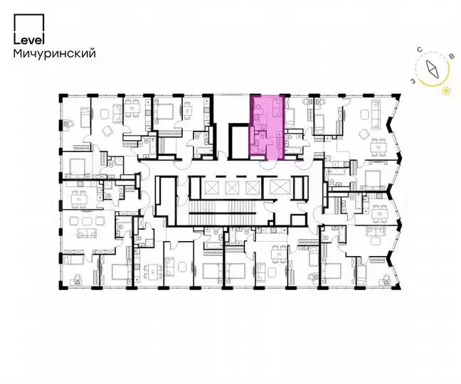 Квартира-студия, 18,4м, 42/42эт. - Фото 1