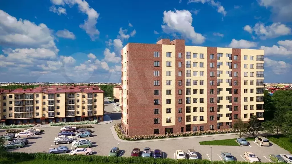 2-к. квартира, 58,1 м, 4/9 эт. - Фото 0