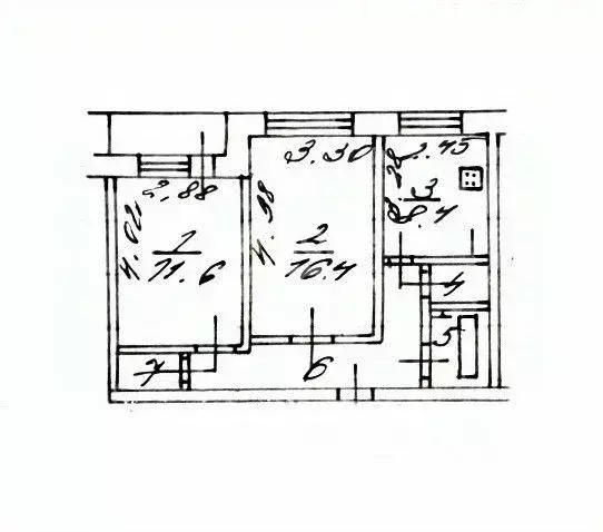 2-к кв. Калужская область, Калуга Малоярославецкая ул., 10 (52.5 м) - Фото 2