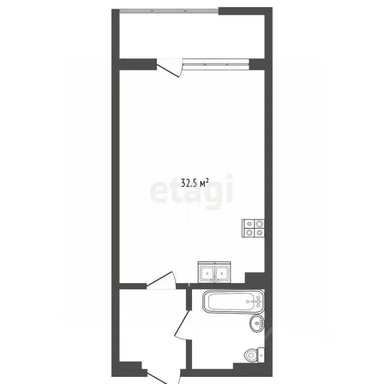 Студия Крым, Судак ул. Набережная, 75 (44.5 м) - Фото 2