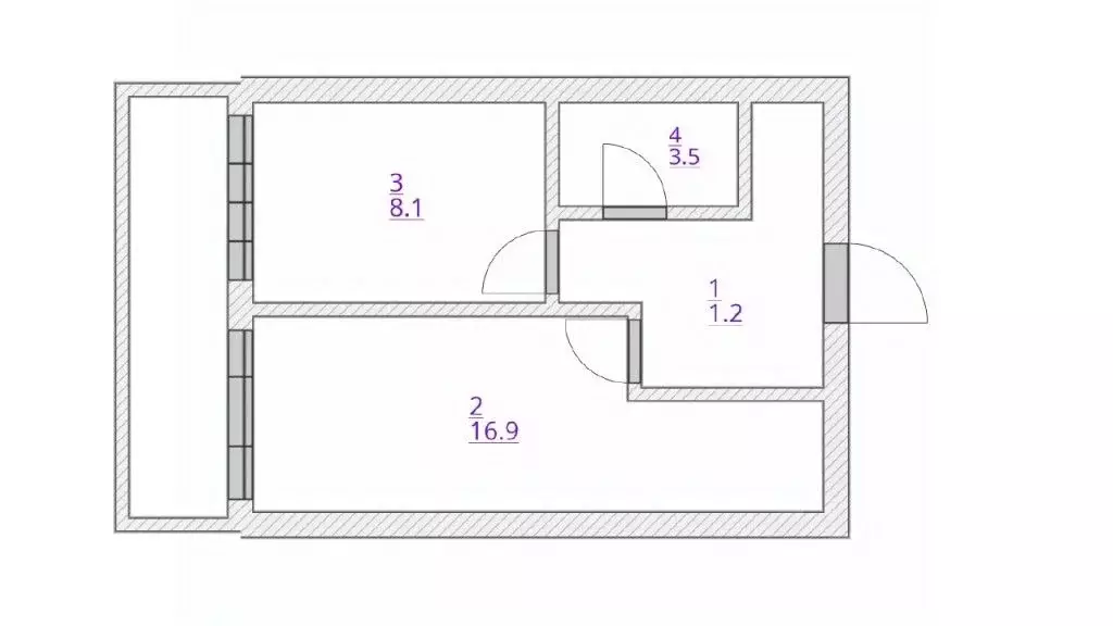 1-к кв. Башкортостан, Уфа Дуванский бул., 22/1 (36.0 м) - Фото 1