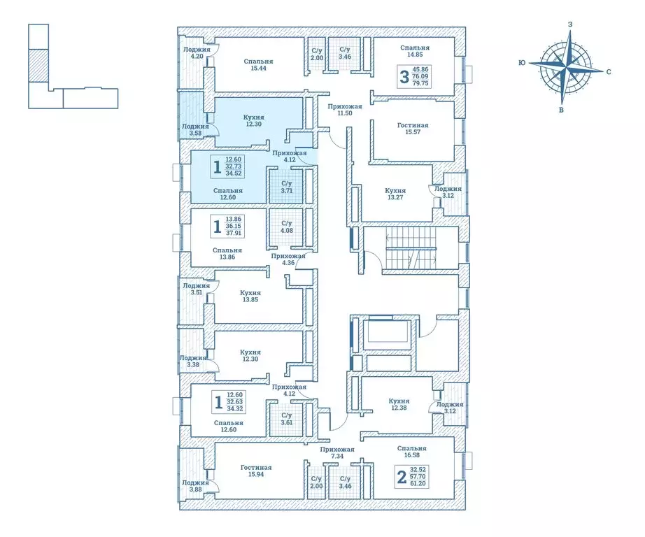 1-комнатная квартира: Монино, улица Генерала Ковачевича, 6 (34.8 м) - Фото 2