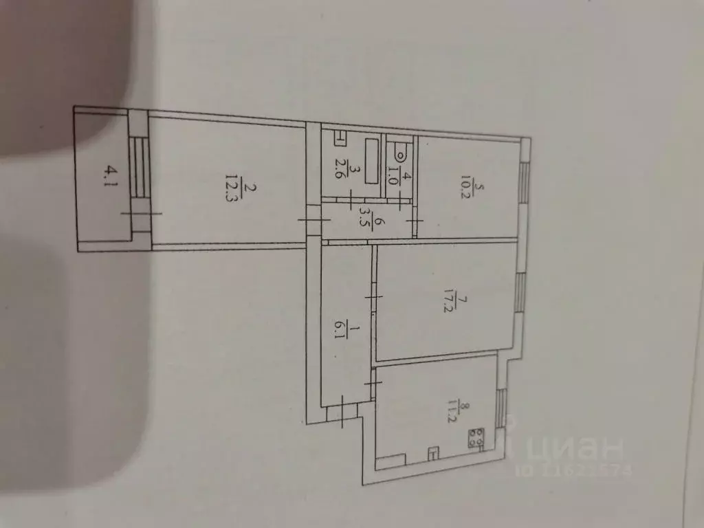 3-к кв. Саратовская область, Саратов Омская ул., 23а (64.1 м) - Фото 1