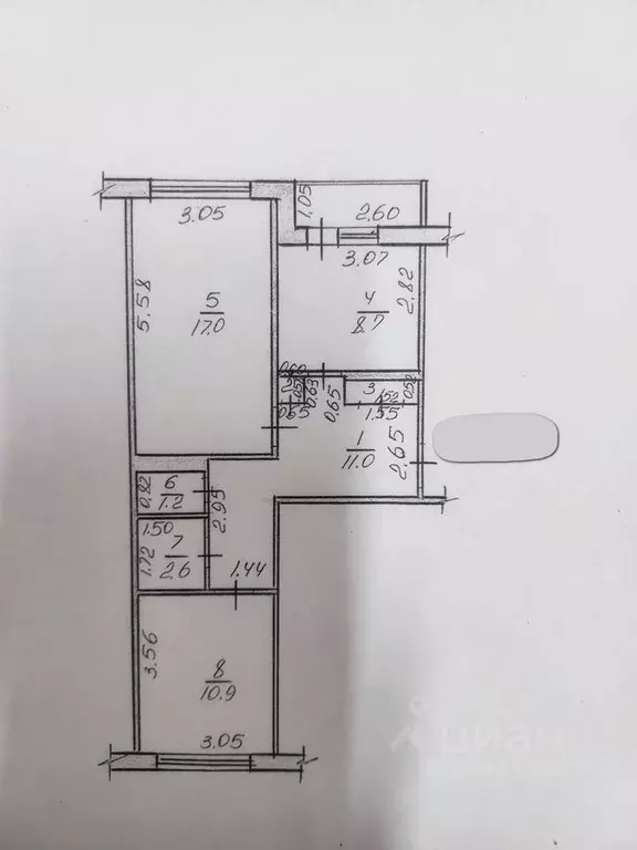 2-к кв. Чувашия, Канаш ул. Машиностроителей, 11 (52.0 м) - Фото 0