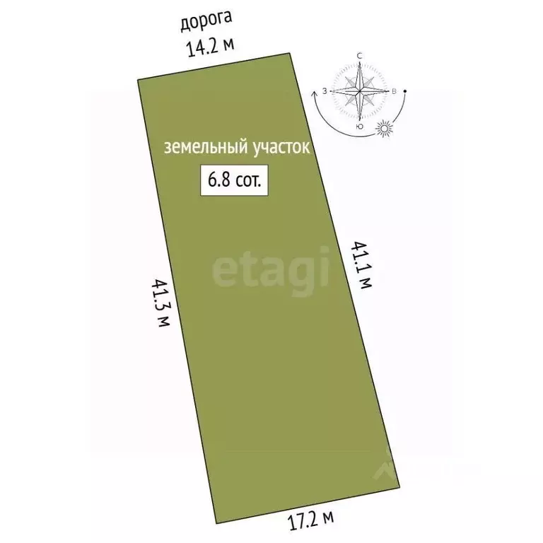 Участок в Саратовская область, Балашов Пугачевская ул., 186 (7.0 сот.) - Фото 2