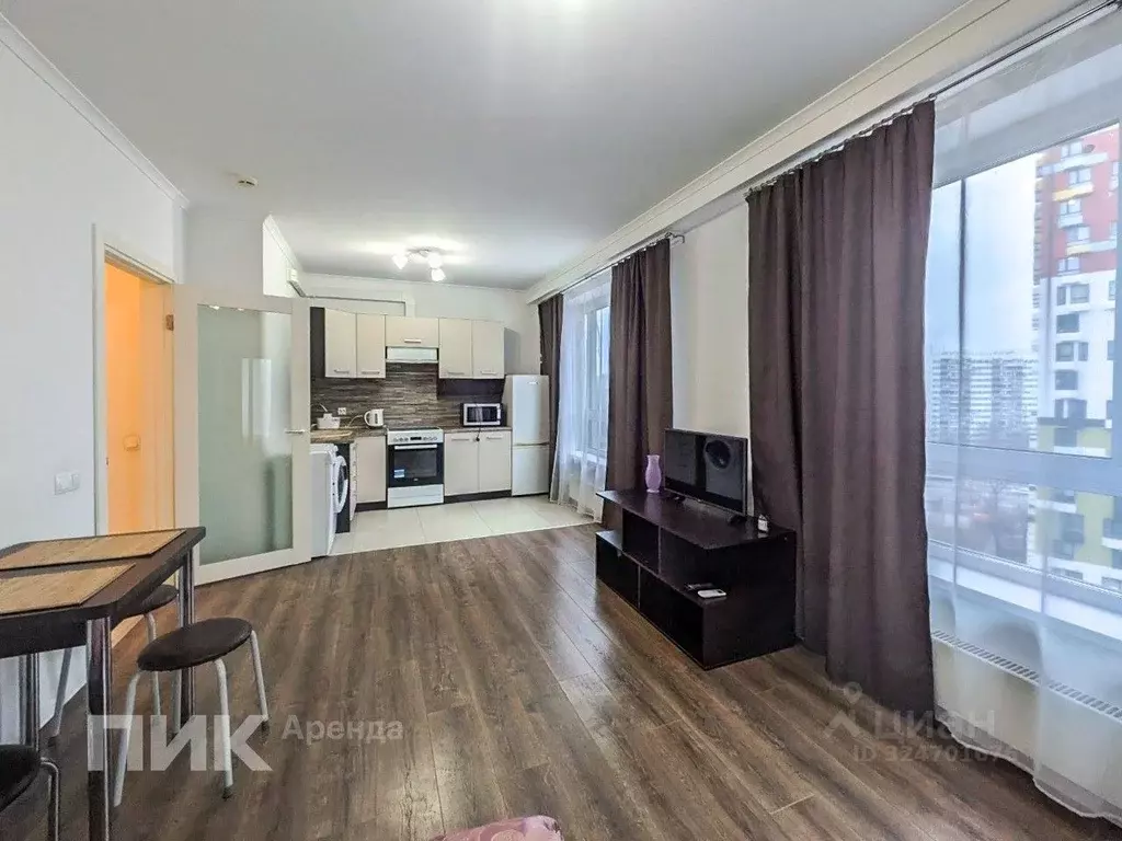 Студия Москва Варшавское ш., 141к11 (34.3 м) - Фото 1