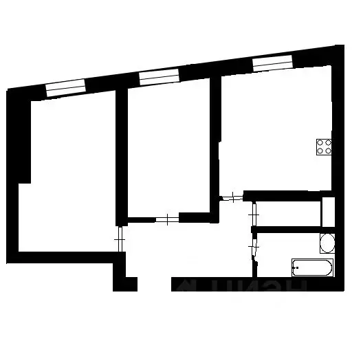 2-к кв. Санкт-Петербург бул. Балтийский, 4 (64.2 м) - Фото 2