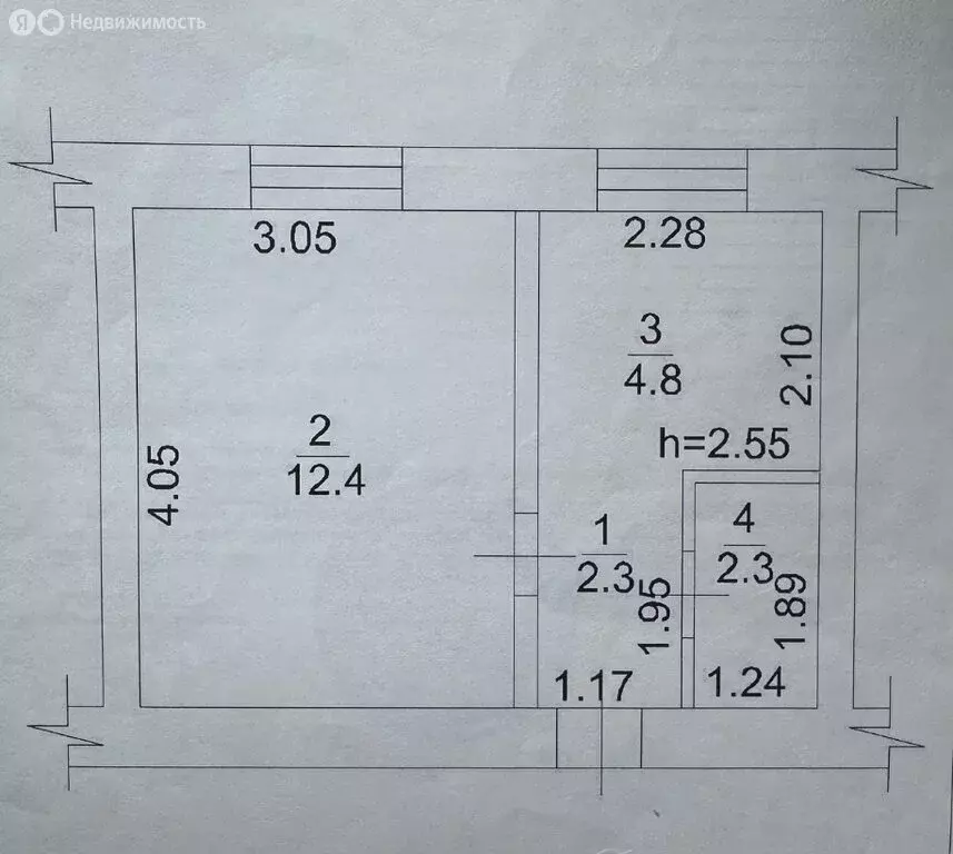 1-комнатная квартира: деревня Дубрава, Лесная улица, 1 (21.8 м) - Фото 0