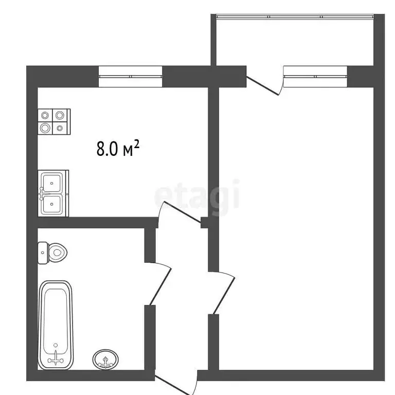 1-комнатная квартира: Ярославль, улица Колышкина, 33 (35 м) - Фото 1