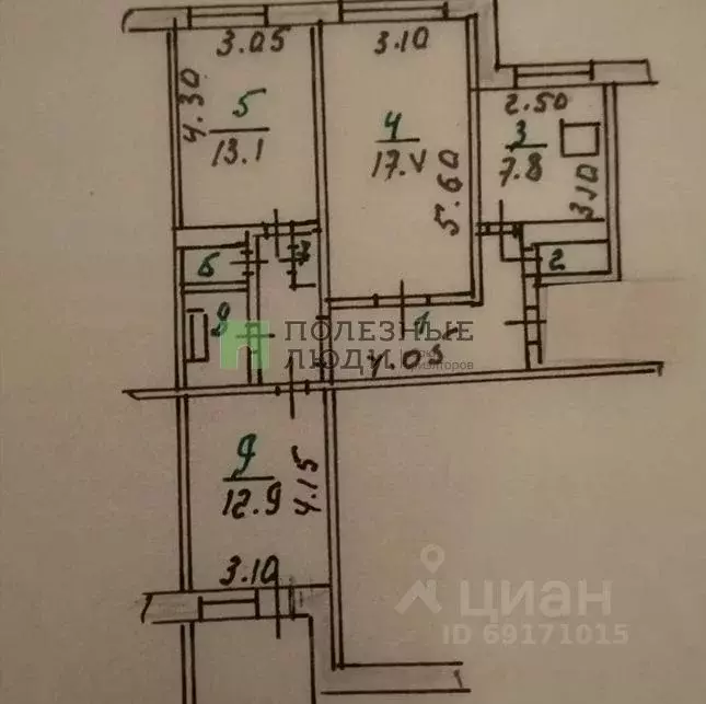 3-к кв. Орловская область, Орел Октябрьская ул., 62 (66.8 м) - Фото 1