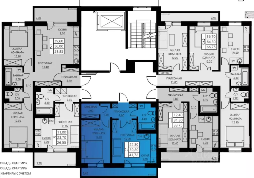 2-к кв. Пермский край, Пермь ул. Гашкова, 56к1 (39.5 м) - Фото 1