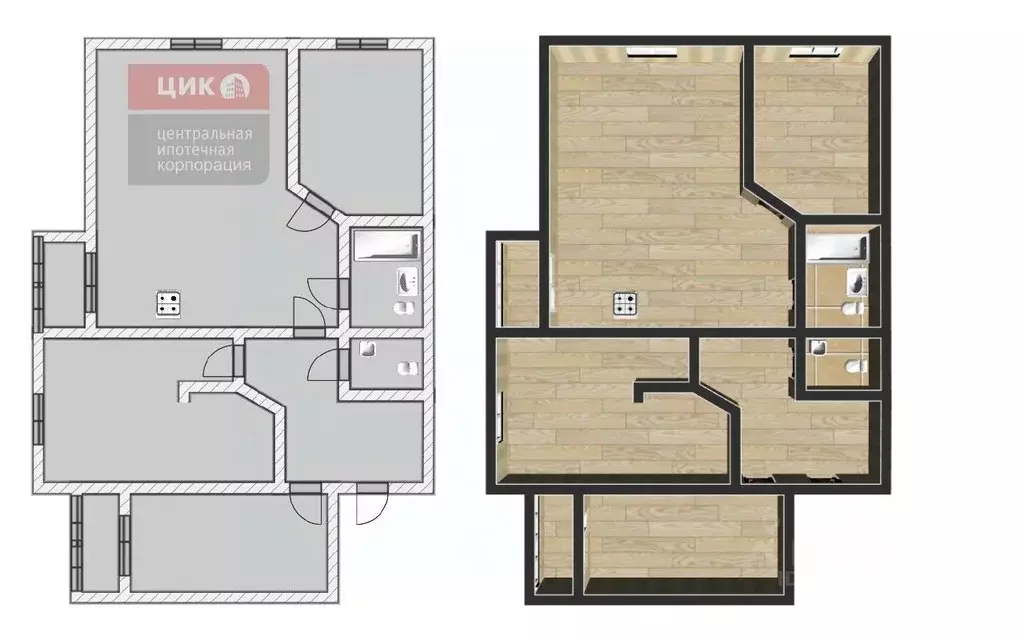 3-к кв. Рязанская область, Рязань Касимовское ш., 48к5 (82.3 м) - Фото 2