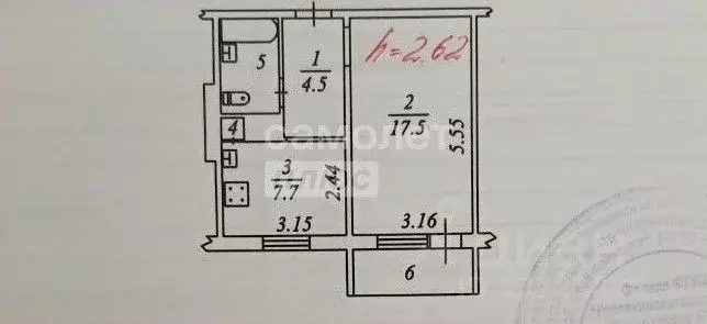 1-к кв. Ямало-Ненецкий АО, Ноябрьск Советская ул., 52 (34.3 м) - Фото 2