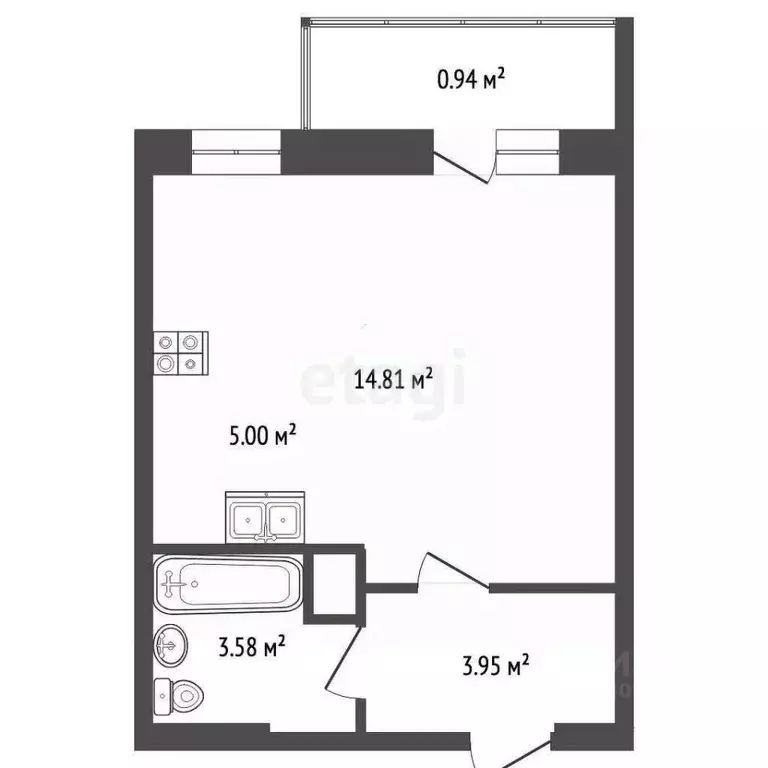 Студия Ярославская область, Ярославль проезд 2-й Брагинский, 18 (28.8 ... - Фото 2