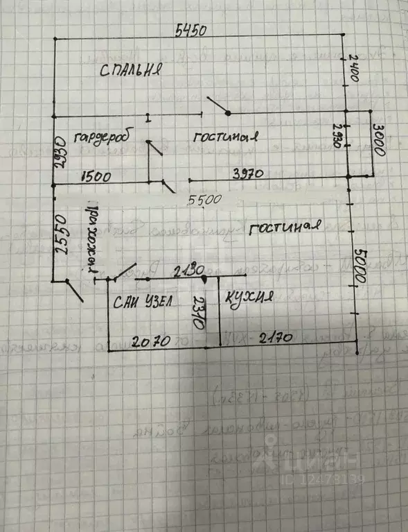 3-к кв. Санкт-Петербург ул. Замшина, 38 (56.0 м) - Фото 2