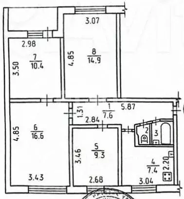4-к кв. Удмуртия, Ижевск Первомайская ул., 46 (69.1 м) - Фото 1