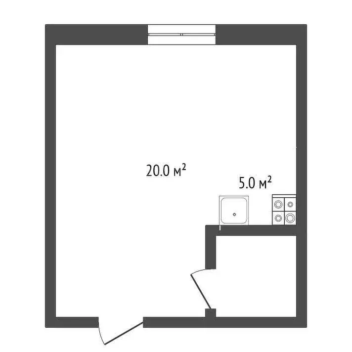 Квартира-студия: Анапа, Межсанаторный проезд, 41 (26.4 м) - Фото 0