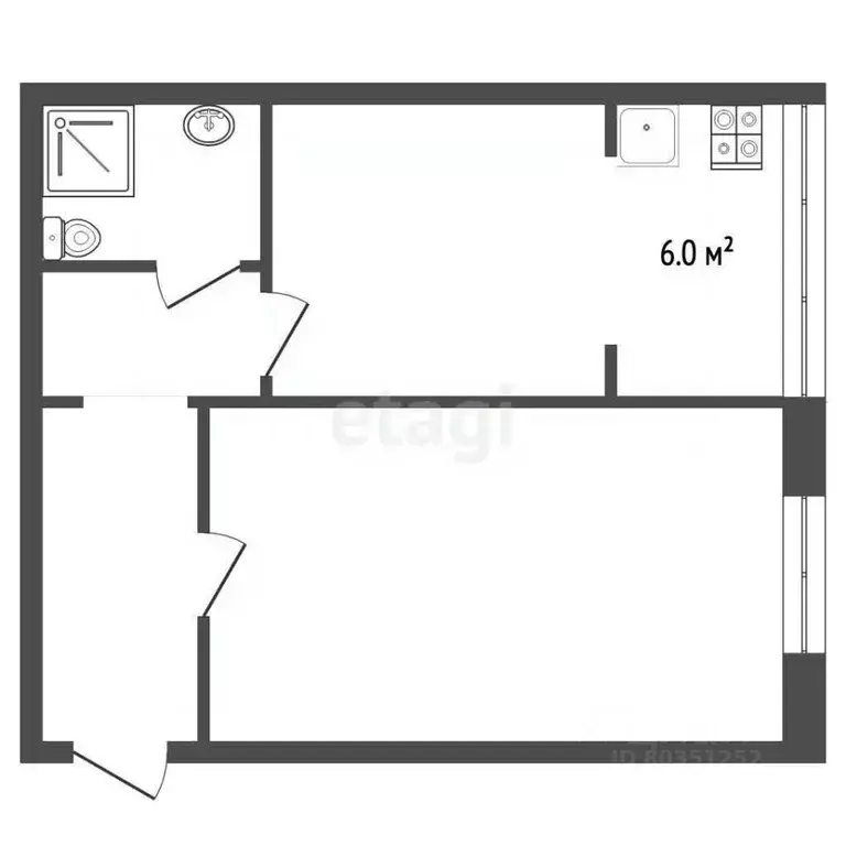1-к кв. Ставропольский край, Пятигорск ул. Бутырина (35.4 м) - Фото 2