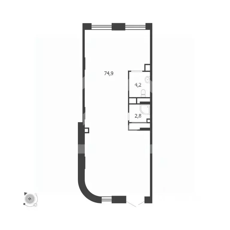 Помещение свободного назначения в Москва 3-я оч., Шагал жилой ... - Фото 2