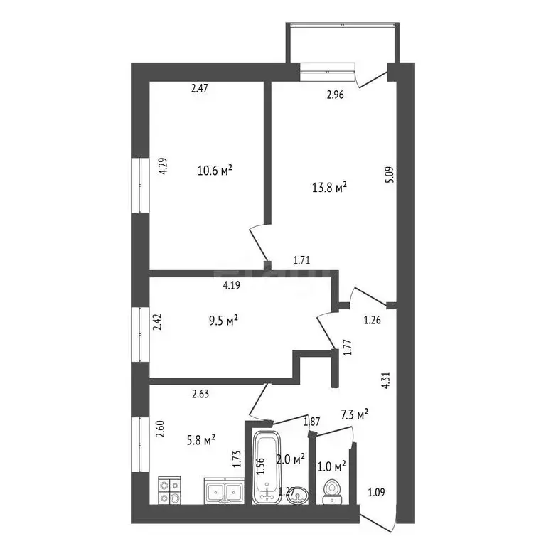 3-комнатная квартира: Стерлитамак, улица Ибрагимова, 18 (50 м) - Фото 1