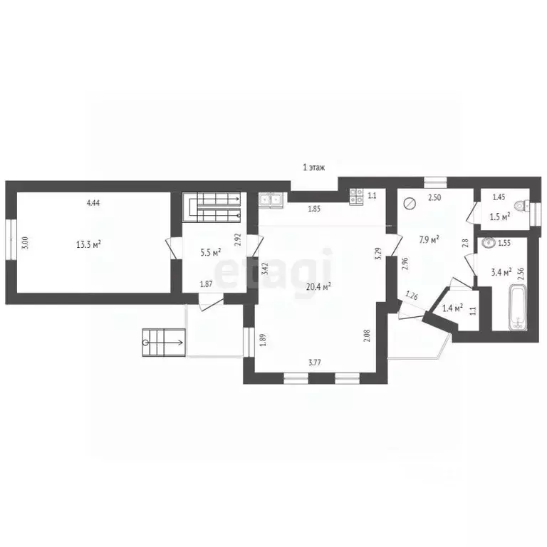 Дом в Калужская область, Калуга ул. Красная Гора, 30 (95 м) - Фото 2