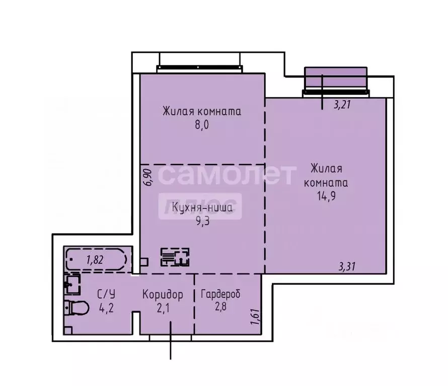 2-к кв. Иркутская область, Иркутск Култукская ул., 18 (42.0 м) - Фото 1