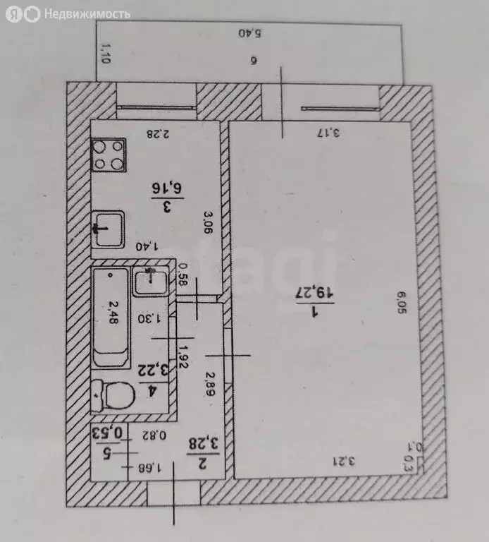 1-комнатная квартира: Ульяновск, Хрустальная улица, 38 (34.2 м) - Фото 1