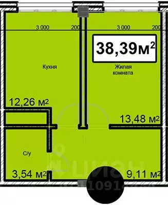 1-к кв. Ставропольский край, Ессентуки ул. Благодатная, 24 (38.39 м) - Фото 0