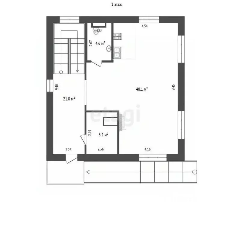 Дом в Томская область, Томск ул. Нарочанская (255 м) - Фото 2