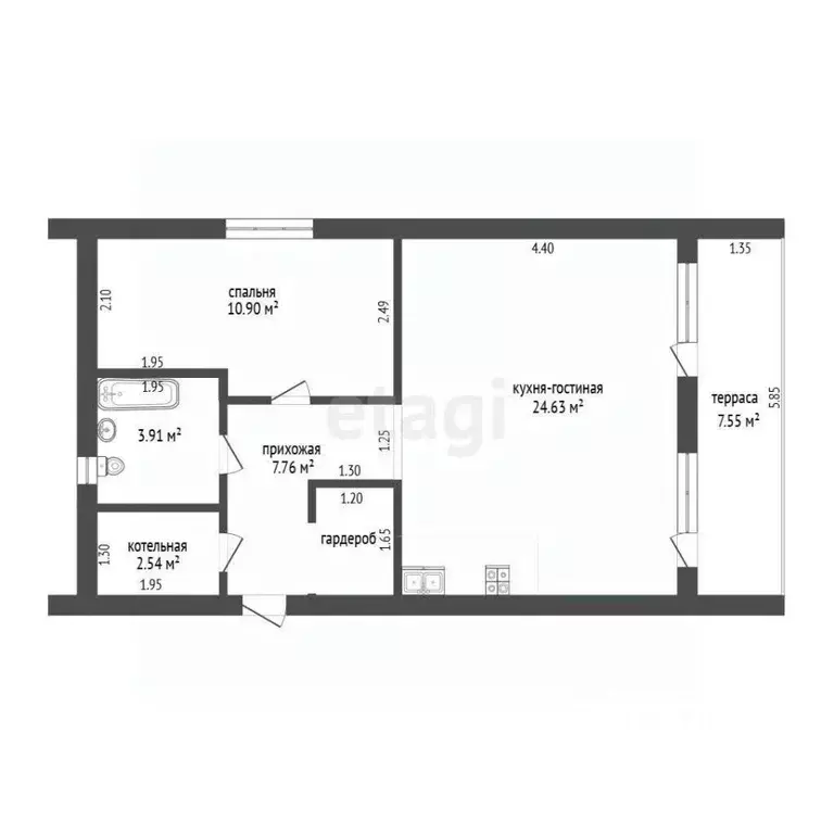 Дом в Тюменская область, Нижнетавдинский муниципальный округ, ... - Фото 2