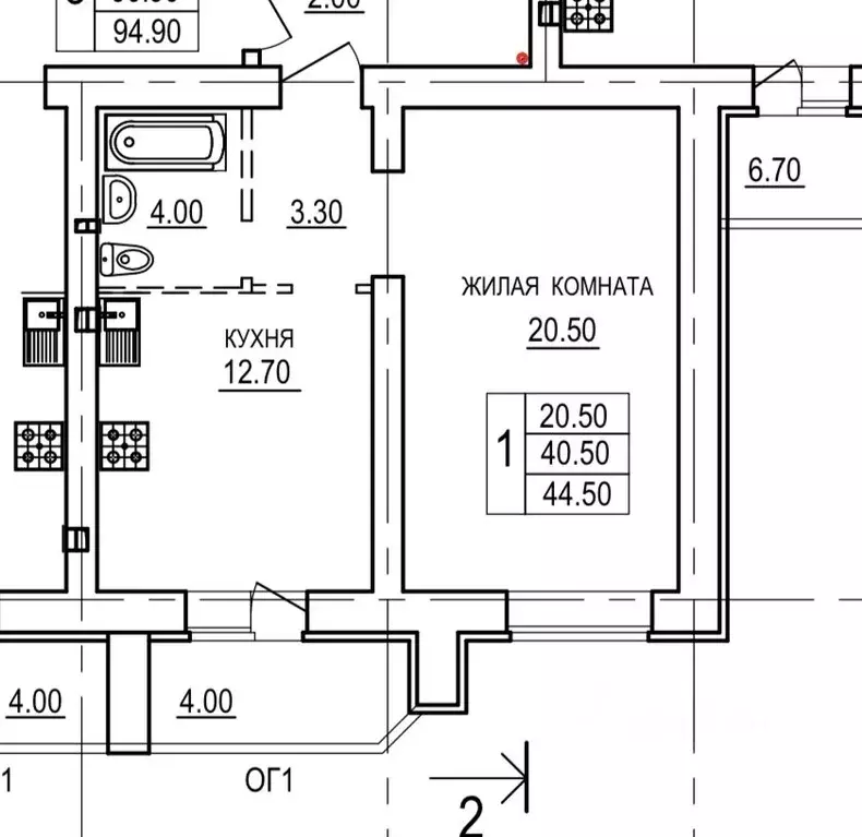 1-к кв. Саратовская область, Саратов 5-й кв-л,  (44.5 м) - Фото 1