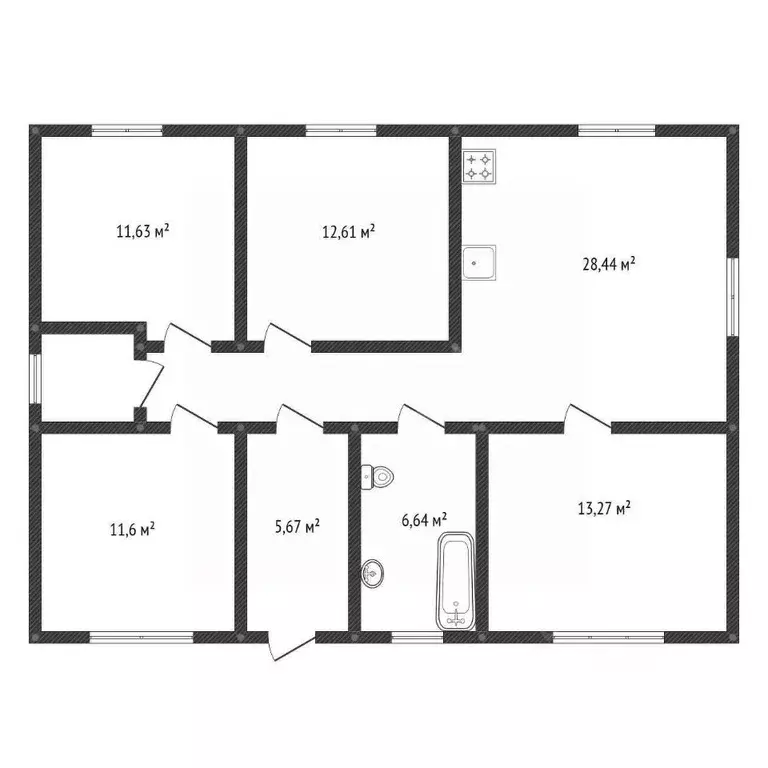 Дом в Башкортостан, Уфа городской округ, с. Нагаево ул. Михаила ... - Фото 1