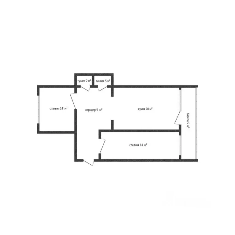 2-к кв. Краснодарский край, Новороссийск Пионерская ул., 39 (64.0 м) - Фото 2