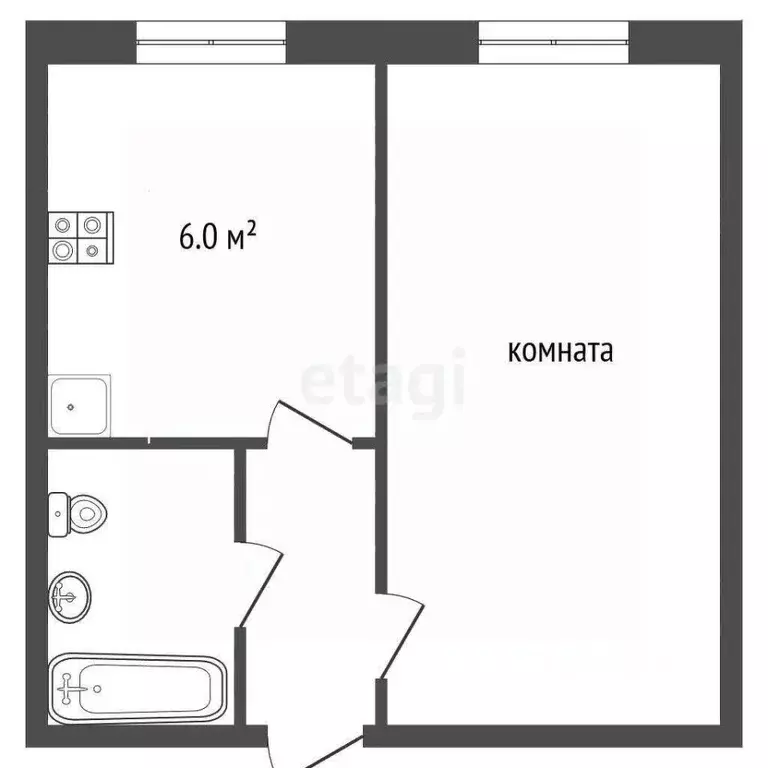 1-к кв. Ярославская область, Ярославль ул. Урицкого, 63 (31.0 м) - Фото 2