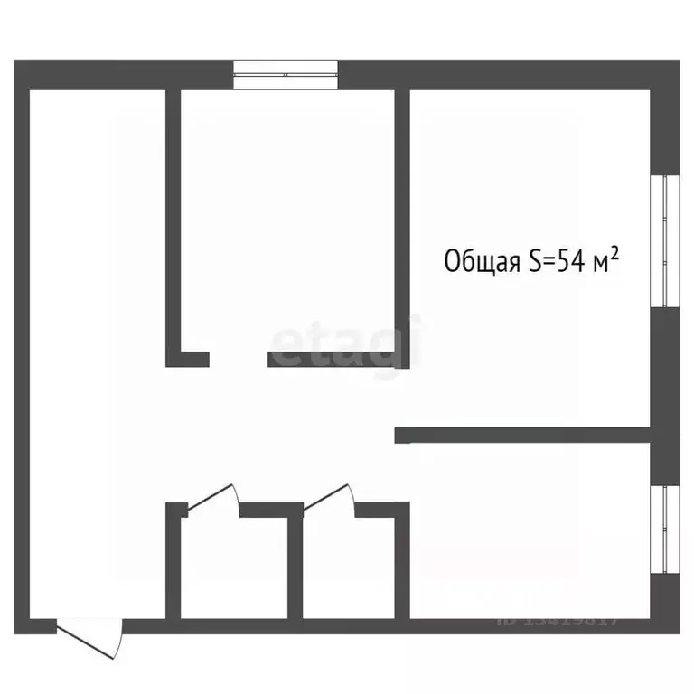 2-к кв. Брянская область, Трубчевск Советская ул., 51 (54.0 м) - Фото 1