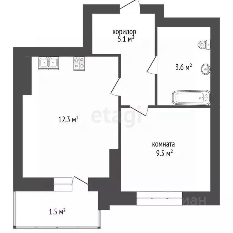 1-к кв. Московская область, Люберцы Зенино ЖК Самолет мкр, ул. Камова, ... - Фото 1