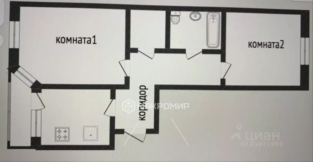 2-к кв. Ханты-Мансийский АО, Сургут Университетская ул., 25/1 (59.4 м) - Фото 2