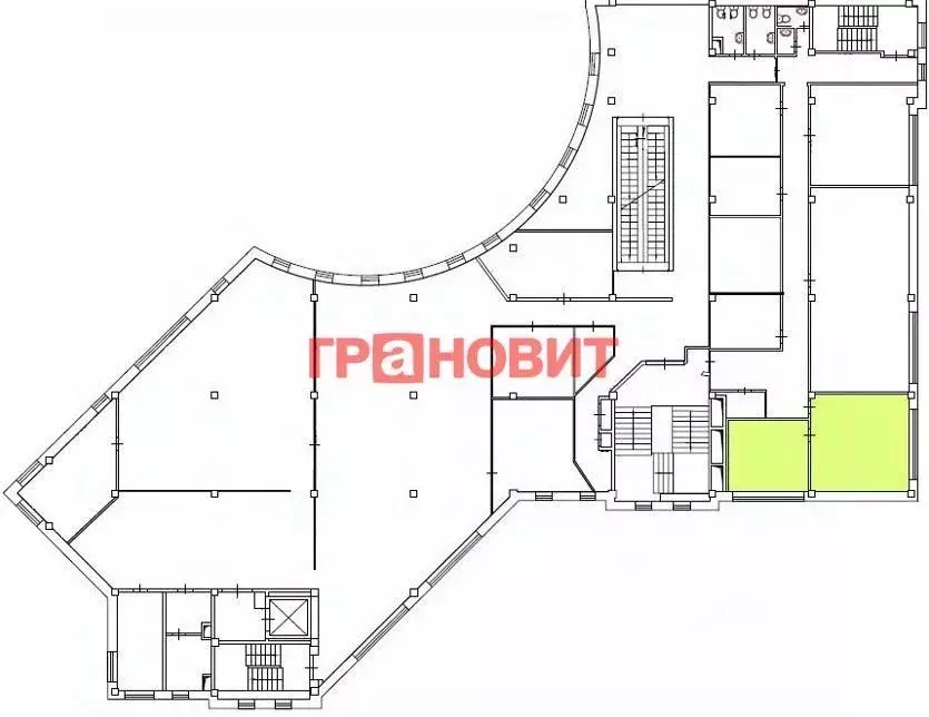 Офис в Новосибирская область, Новосибирск ул. Ленина, 21/1к2 (57 м) - Фото 1