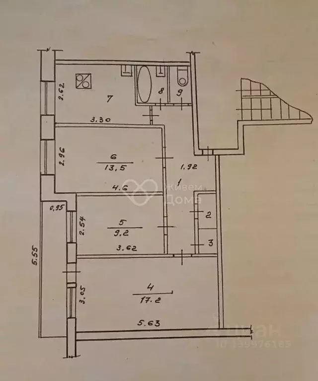 3-к кв. Волгоградская область, Волгоград Ростовская ул., 19 (66.2 м) - Фото 2